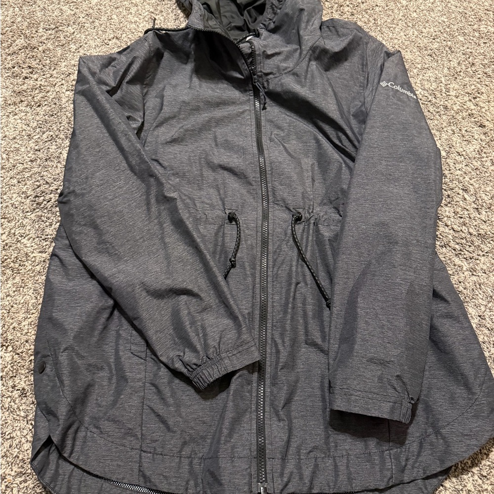 Columbia Women’s  Gray Hooded Raincoat